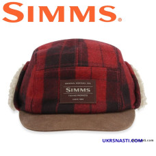 Кепка Simms Coldweather Cap Red Buffalo Plaid S/M